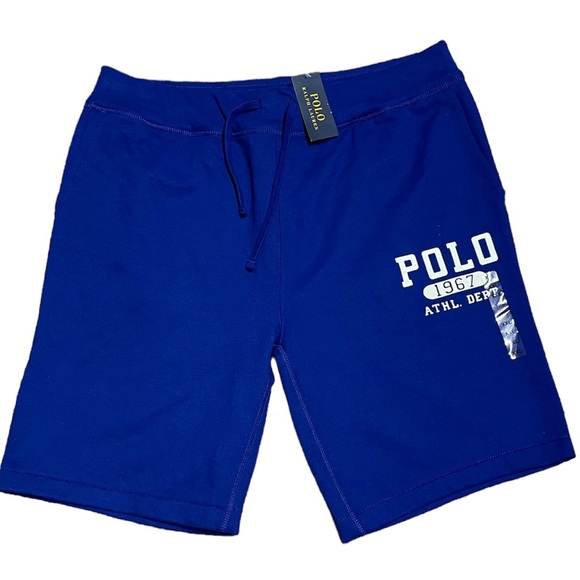 Polo Ralph Lauren Other - New XL Polo Ralph Lauren Royal Blue White Spellout Gym Athletic Shorts